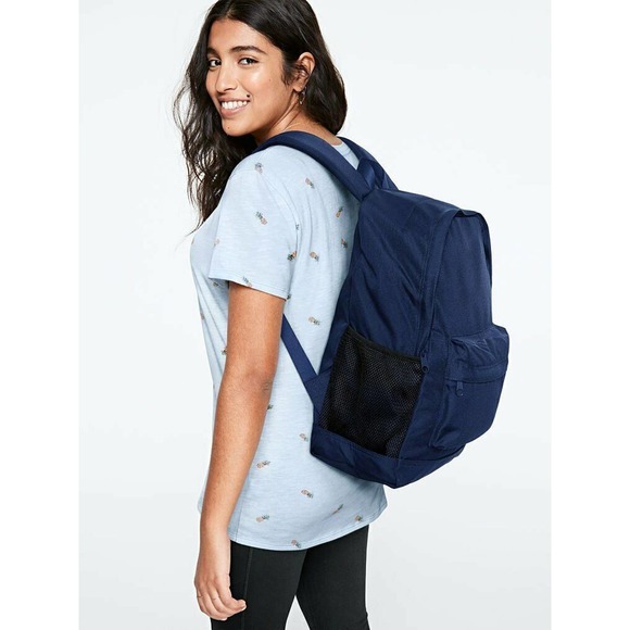Victoria\'s Secret Backpack School college shoulderbag Classic Navy Blue Victoria main image 2